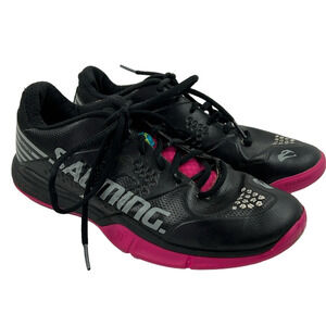 Salming Viper 5 Women's Indoor Squash Court Shoe Black Pink  size 8 ½